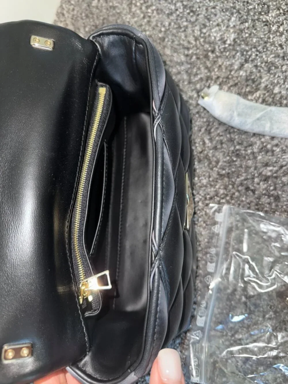 Brand New Louis Vuitton GO-14 MM (Model M23569) Black/Pink